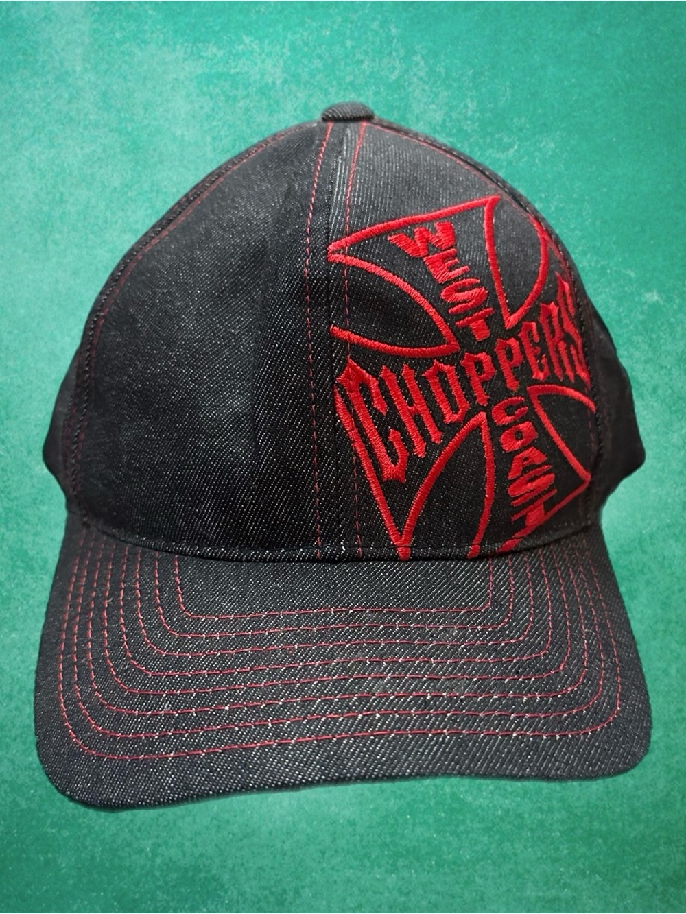 Y2K West Coast Choppers Jesse James Denim Snapback